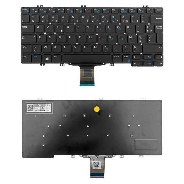 H888T gyári új, francia fekete laptop billentyűzet