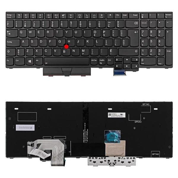 Lenovo ThinkPad P15 Gen 2 gyári új francia háttérvilágításos billentyűzet