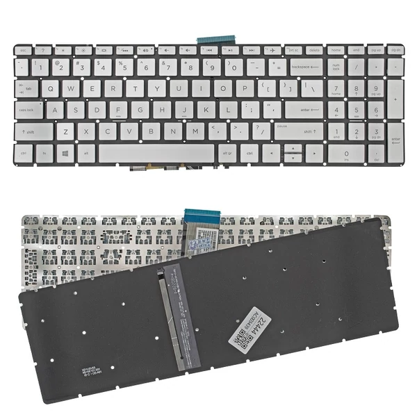 M48857-001 gyári új angol (US) háttérvilágított laptop billentyűzet, keret nélkül