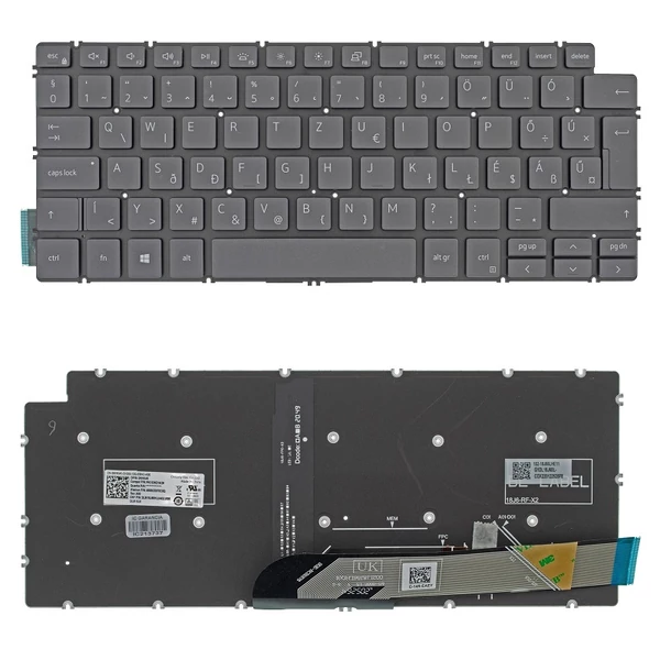 NHK4K gyári új magyar háttérvilágításos szürke laptop billentyűzet, keret nélkül