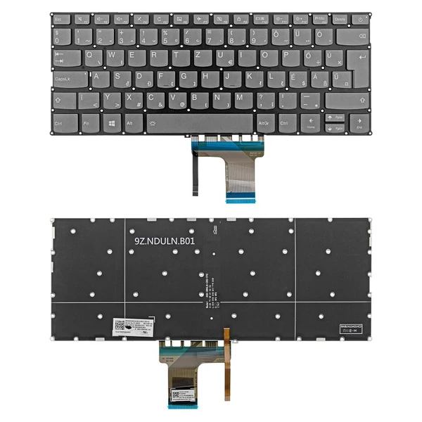 SN20M62404 gyári új, ezüst magyar háttérvilágított laptop billentyűzet, keret nélkül