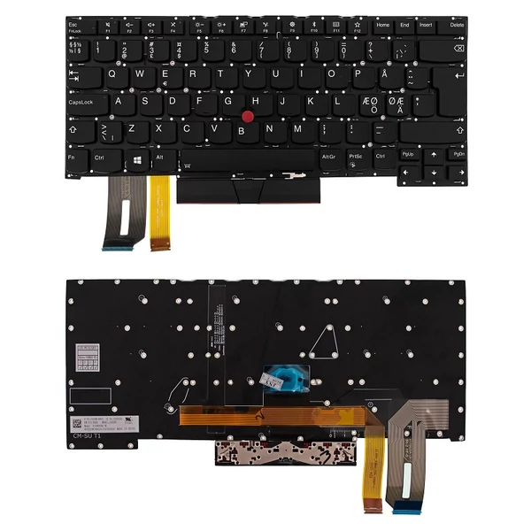 ThinkPad X1 Extreme 1./2./3. gen gyári új nordic háttérvilágításos laptop billentyűzet, keret nélkül