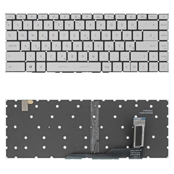 V194222AK1 gyári új magyar RGB háttérvilágított laptop billentyűzet, keret nélkül