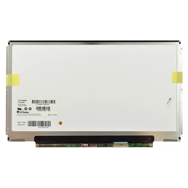 Gyári új, fényes 13.3" WXGA (1280x800) SLIM-LED kijelző (csatlakozó: 40 pin - jobb)