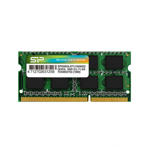 Silicon Power 8GB DDR3L 1600MHz notebook memória (SP008GLSTU160N02)