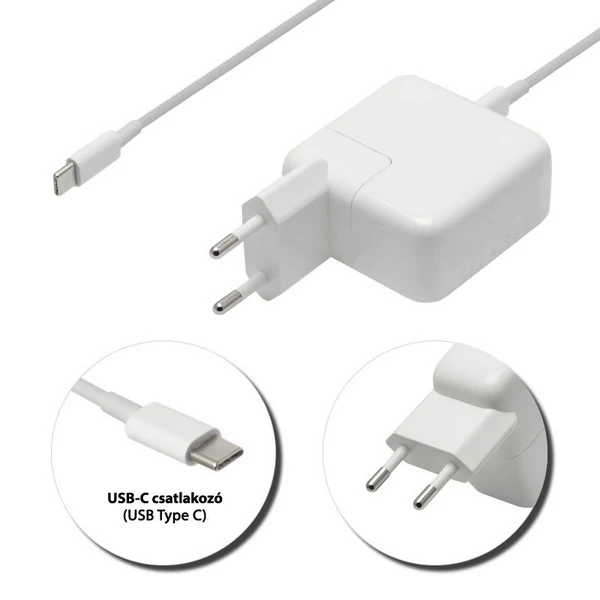 Apple 14.5V 2A // 5.2V 2.4A (29W) USB-C (Type-C) töltő