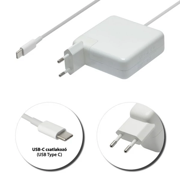 Apple 20.3V 3A // 5.2V 2.4A (61W) USB-C (Type-C) töltő