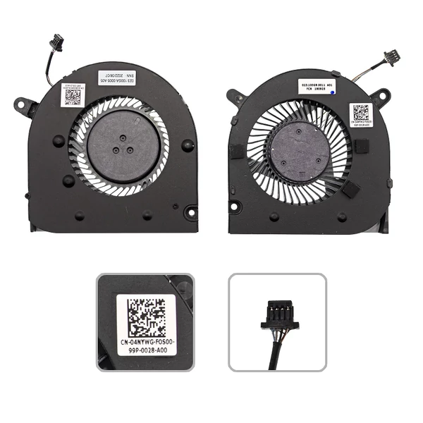 0160GM, 04NYWG gyári új hűtés, ventilátor (párban) (5V)