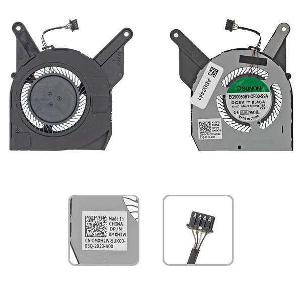 0MXH2W gyári új hűtés, ventilátor (5V)