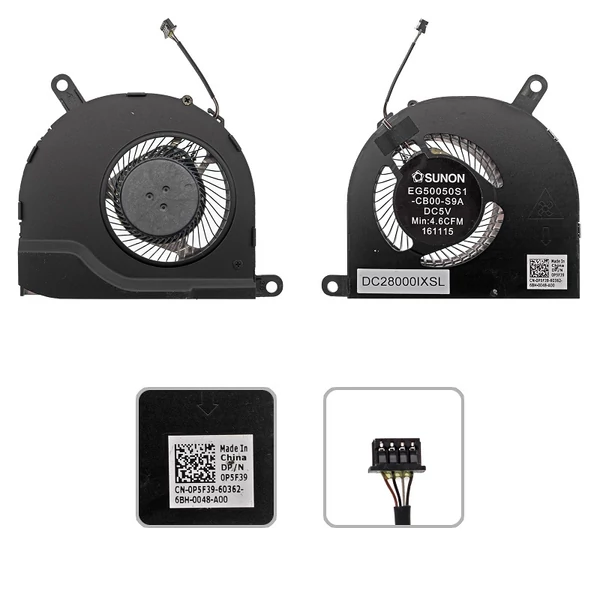 0P5F39 gyári új hűtés, ventilátor (5V)