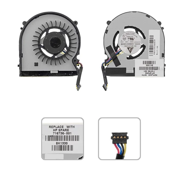 716736-001 gyári új hűtés, ventilátor (5V)