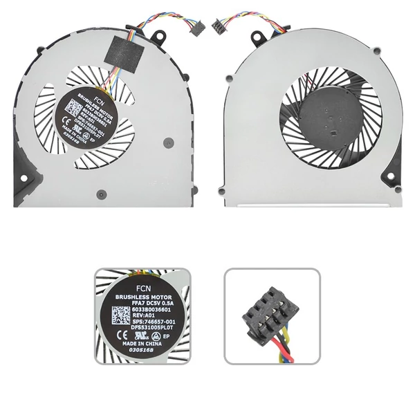 746657-001 gyári új hűtés, ventilátor