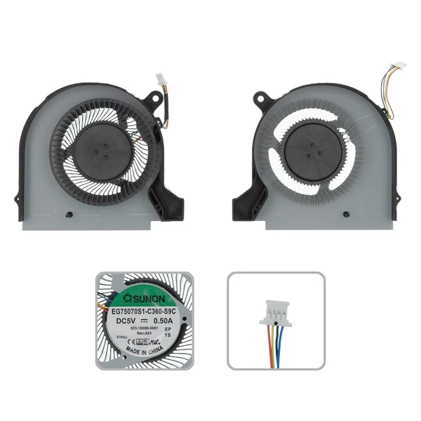 EG75070S1-C350-S9C, EG75070S1-C360-S9C gyári új hűtés, ventilátor (5V) (párban)