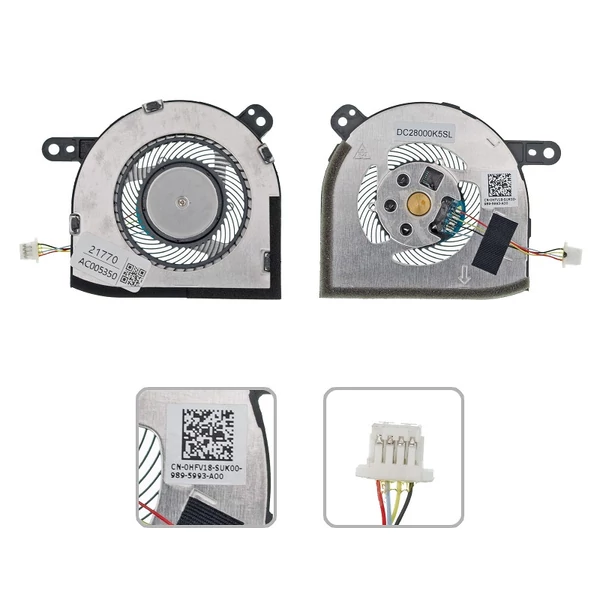 HFV18 gyári új hűtés, ventilátor (5V)