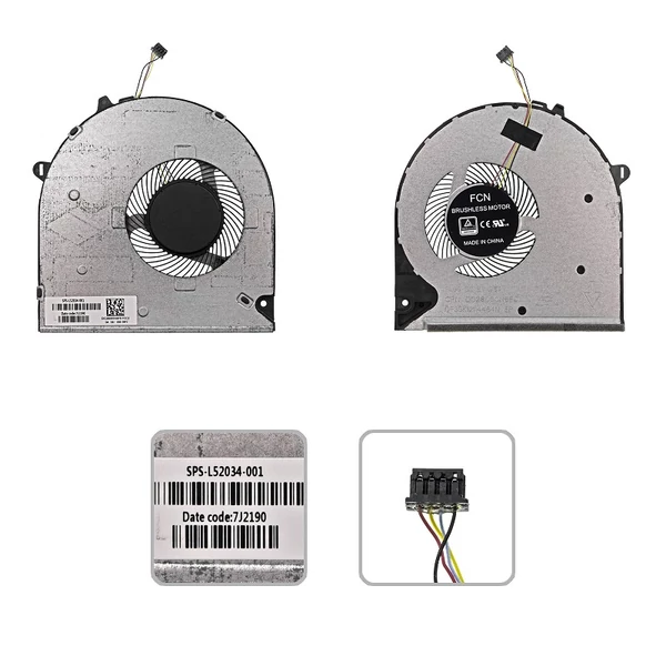 L52034-001 gyári új hűtés, ventilátor (5V)