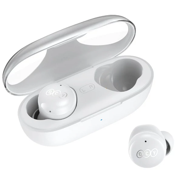 QCY T17s Bluetooth fehér (white) vezeték nélküli bluetooth fülhallgató