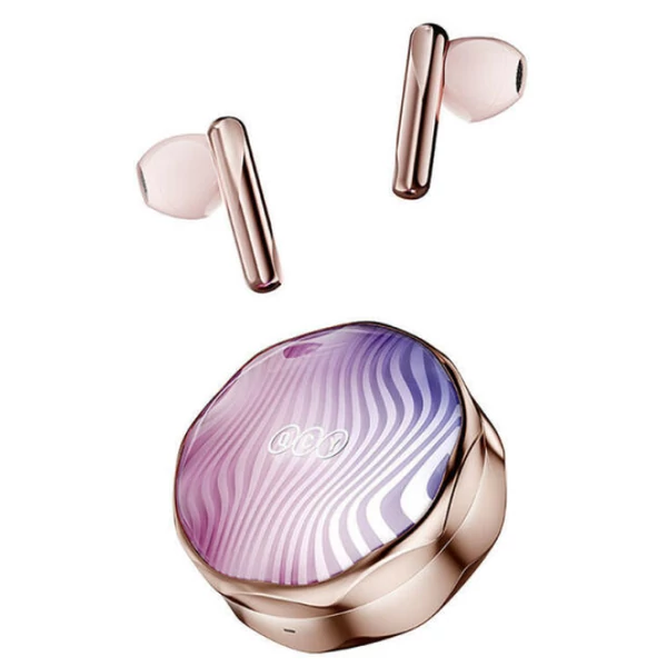QCY T21 FairyBuds Bluetooth rózsaszín (pink) vezeték nélküli bluetooth fülhallgató