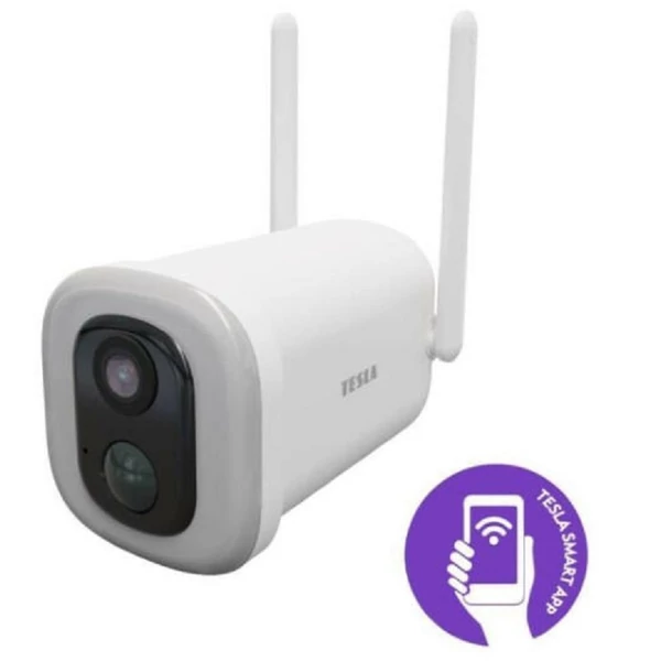 Tesla kültéri ip biztonsági kamera akkumulátorral (smart camera floodlight battery)