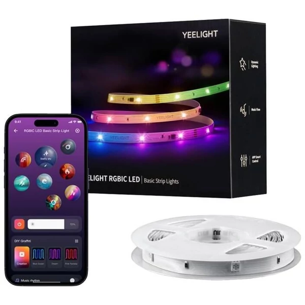 Yeelight Rgbic Led Basic Strip Lights 24V 12m - 12m okos led fényszalag (YLYDD-0039)