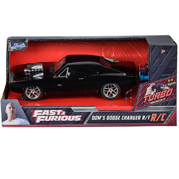 Halálos iramban: RC Dom's Dodge Charger R/T távirányítós autó 1/24 - Simba Toys
