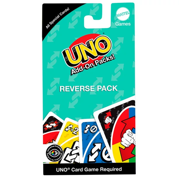 UNO: Visszafordító pakk kiegészítő kártyacsomag - Mattel
