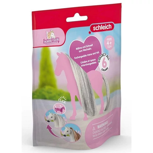 Schleich Horse Club: Sofia's Beauties - Szürke sörény és farok kiegészítő szett (42652)