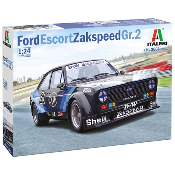 Italeri 1/24 Ford Escort Zakspeed Gr.2 autó makett