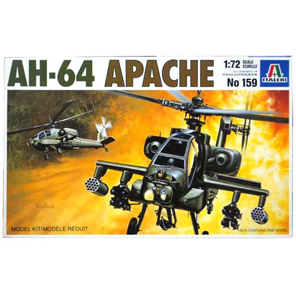 Italeri 1/72 AH-64 Apache helikopter makett