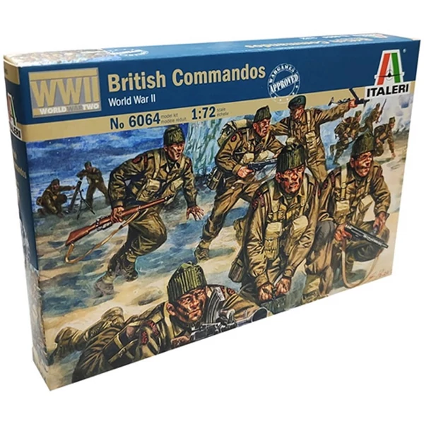 Italeri 1/72 British Commandos Brit katonai figurák makett