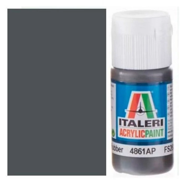 Italeri Flat Rubber (4861AP) - Matt gumi színű makett festék 20ml