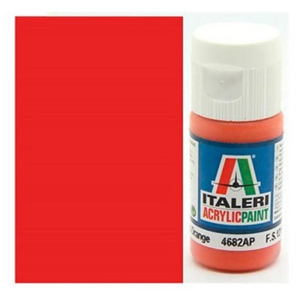 Italeri Metal Gloss Orange (4682AP) - Fényes narancssárga makett festék 20ml