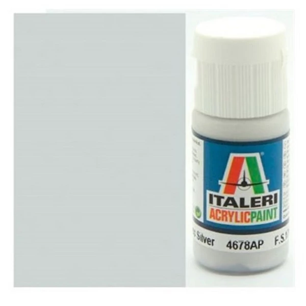 Italeri Metal Gloss Silver (4678AP) - Metál fényes ezüst makett festék 20ml