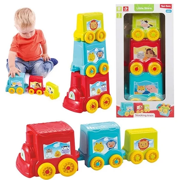 Little Stars vonatos rakosgató játék