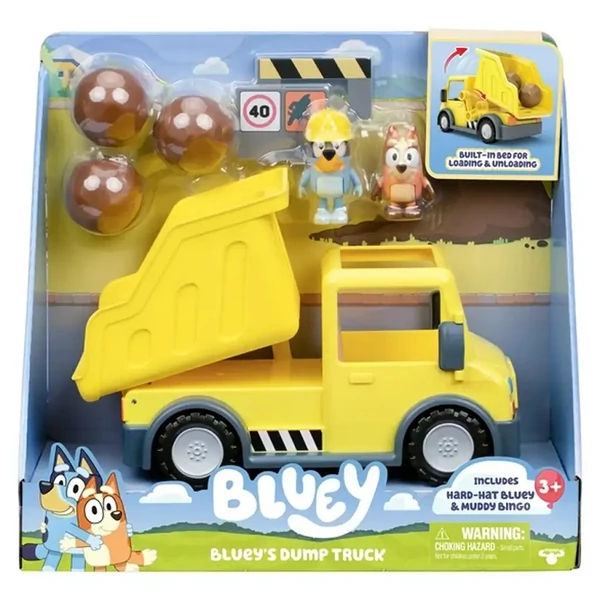 Bluey: Billenőplatós teherautó játékszett figurákkal