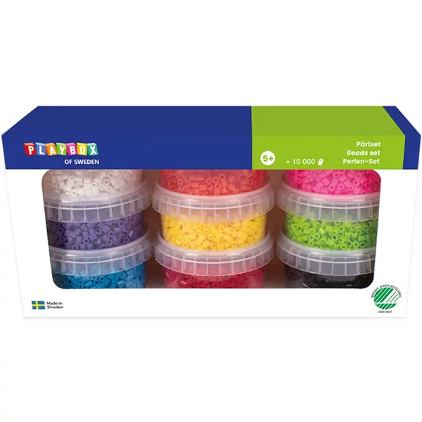 PlayBox: 5mm-es MIDI vasalható gyöngy 9 színben 10000db