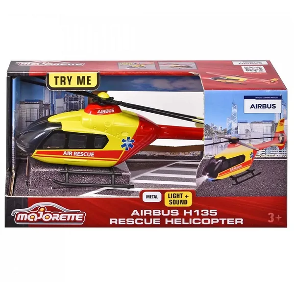 Majorette: Airbus H135 mentőhelikopter fénnyel és hanggal - Simba Toys