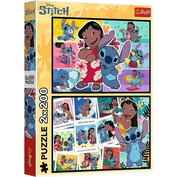 Lilo és Stitch boldog élete 2x200-as puzzle - Trefl