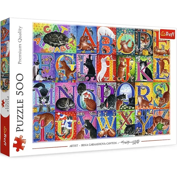 Macskás ábécé 500db-os puzzle - Trefl
