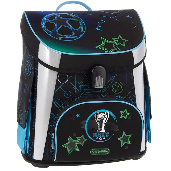 Ars Una: Champs kompakt ergonomikus mágneszáras iskolatáska, hátizsák 33x41x24cm
