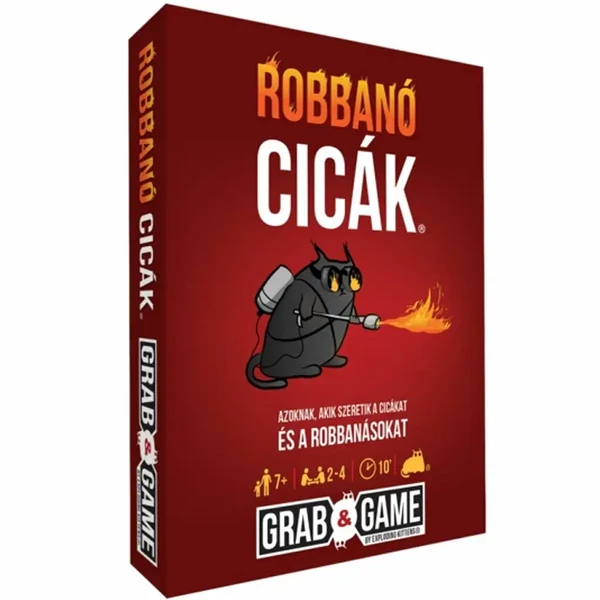 Robbanó cicák mini társasjáték
