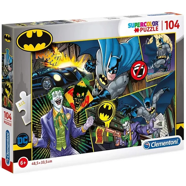 Batman vs. Joker 104db-os supercolor puzzle - Clementoni