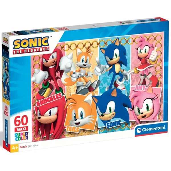 Sonic és barátai 60db-os maxi supercolor puzzle - Clementoni