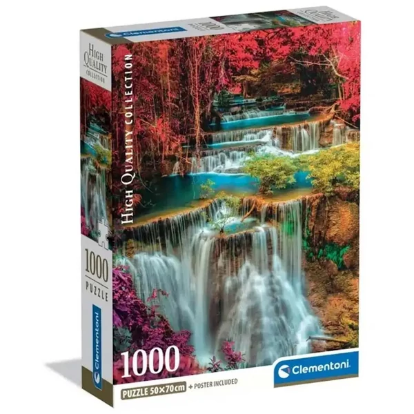 Színes Thai vízesés 1000 db-os HQC puzzle poszterrel - Clementoni