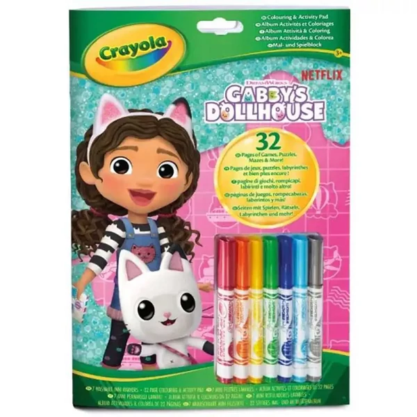 Crayola: Color & Activity - Gabi babaháza foglalkoztató 7 db filctollal