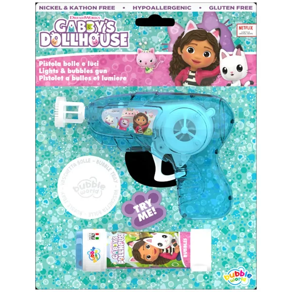 Gabi babaháza buborékfújó pisztoly szett fénnyel