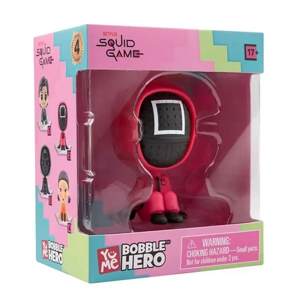 Squid Game Bobble Hero mini figura ablakos dobozban - őr
