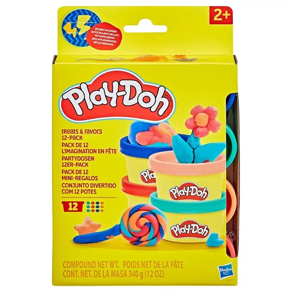Play-Doh: Csemegék és szívességek játékszett 12db gyurmával - Hasbro