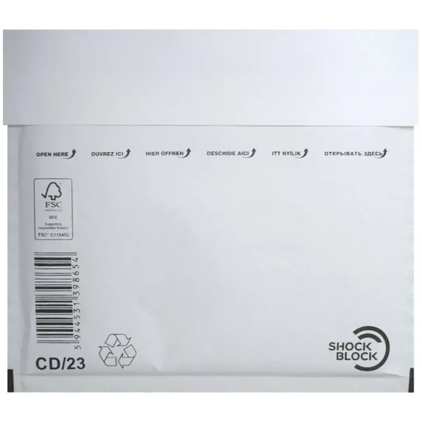 Légpárnás boríték CD-23 180x165mm 1db