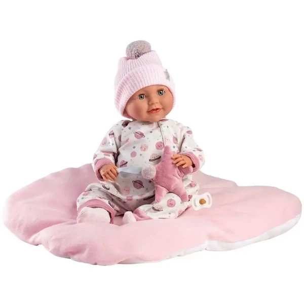 Llorens: Heidi 42cm-es síró baba cumival és puha párnával