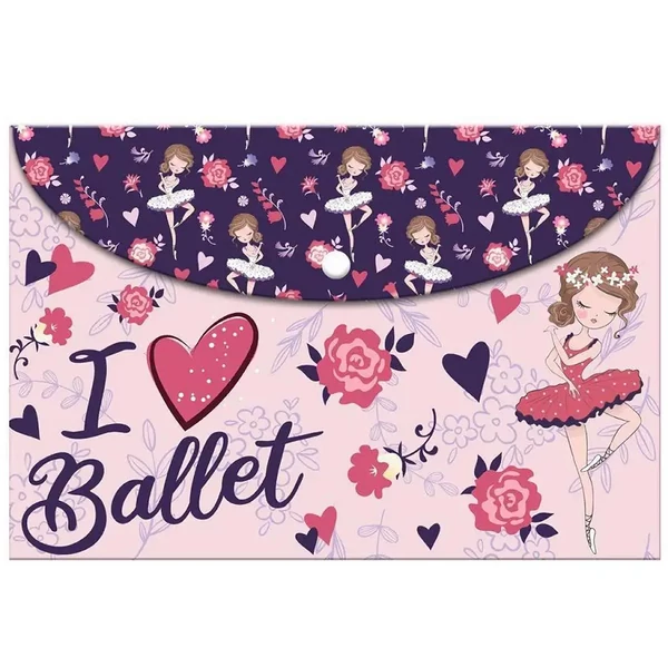 Luna: Happy Balett patentos A4-es mappa